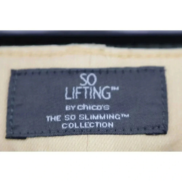 Chico's So Lifting Yellow Stretch Ankle Pants-Size 2-Rhinestones - Picture 6 of 11